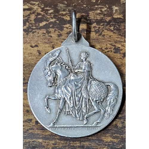 53 - A stunning antique 'Hackney Horse Society' medal, produced by Mappin & Webb, fully hallmarked for Bi... 