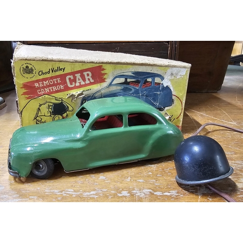 62 - A vintage Chad Valley 'Remote Control Car' in original card box.