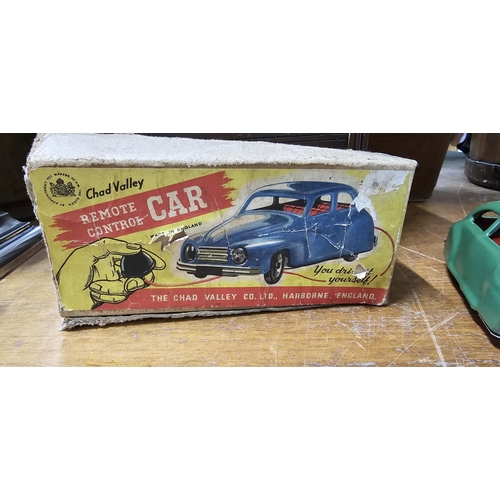 62 - A vintage Chad Valley 'Remote Control Car' in original card box.