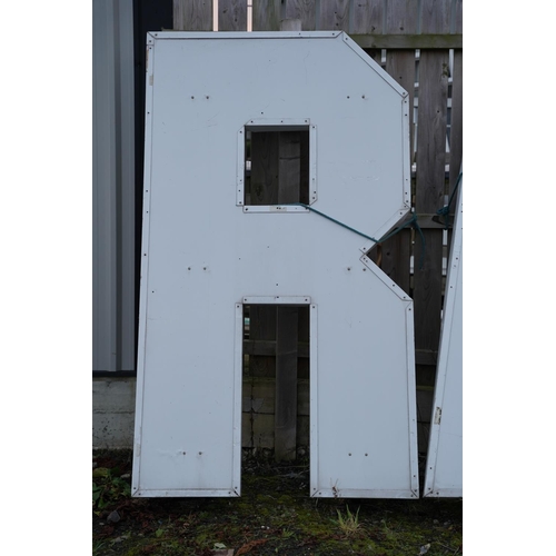 479 - A large Iconic letter 'R', from the Ramore Restaurant, Portrush.