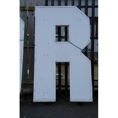 483 - A large Iconic letter 'R', from the Ramore Restaurant, Portrush.