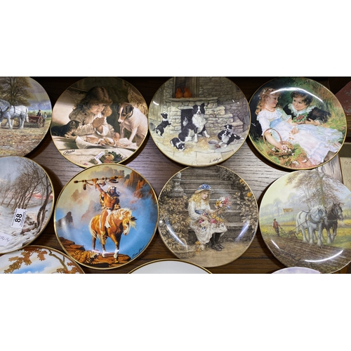 88 - A lot of collectors plates to include Coalport, Royal Doulton, Wedgwood and more.