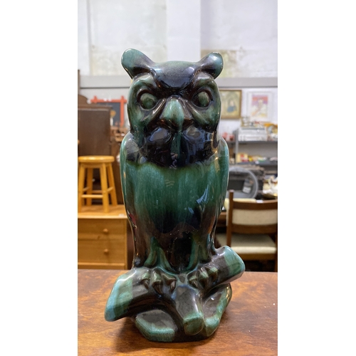 411 - A rare Blue Mountain pottery owl.