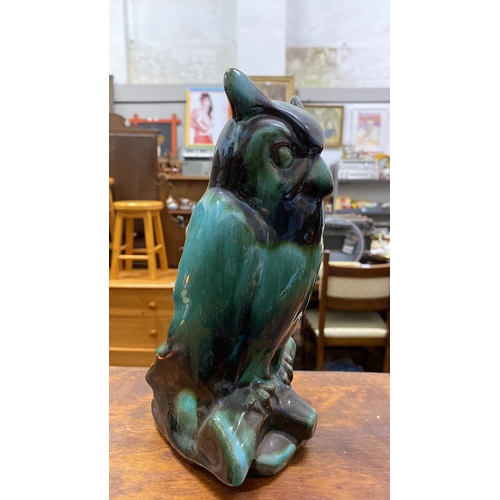 411 - A rare Blue Mountain pottery owl.