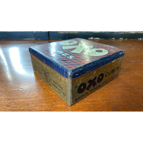 19 - A vintage OXO cube tin.