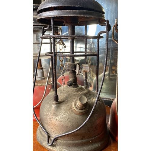 2 - Three vintage tilley lamps.