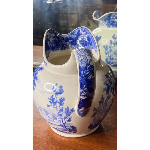 86 - A Wedgwood limited edition, 'Blue Landscape Jug'.