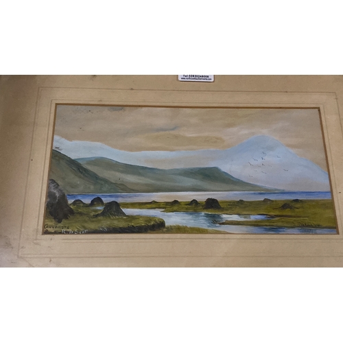 148 - A vintage framed watercolour 'Connemara' signed R D Scott.