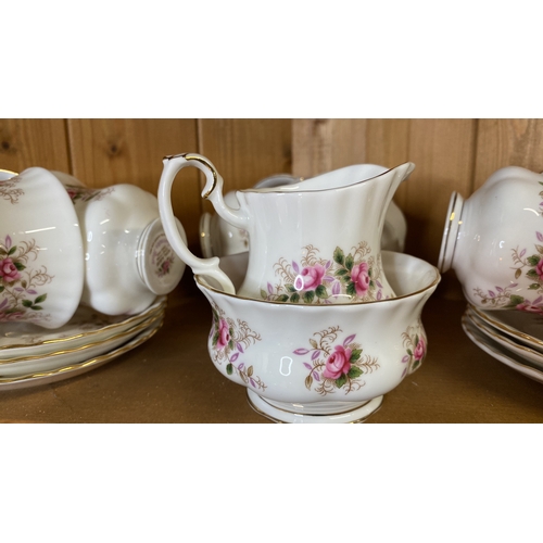 205 - A Royal Albert 'Lavender Rose' coffee set.