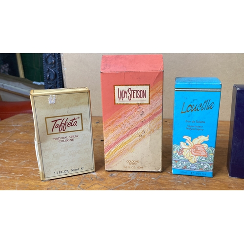 253 - A lot of vintage boxed perfume - Paula, Taffeta, Lady Stetson and more.