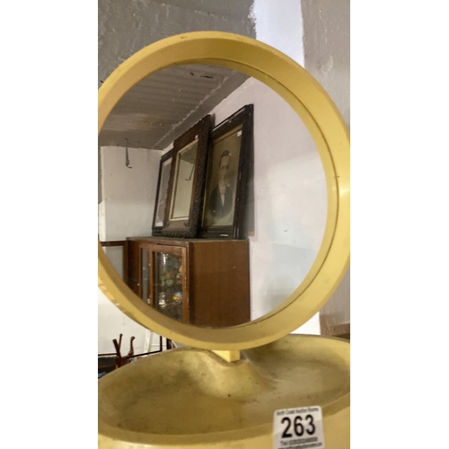 263 - A vintage Bakelite dressing table mirror.