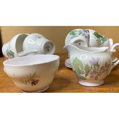 268 - An antique Adderley bone china tea set.