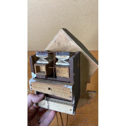 279 - A vintage cuckoo clock for restoration.