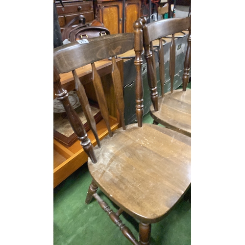 345 - A pair of kitchen chairs.