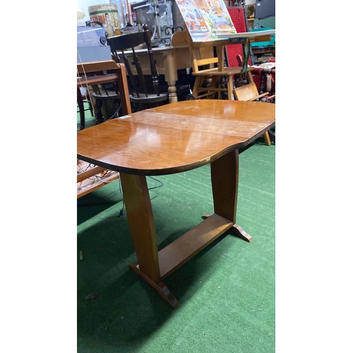 363 - A small mahogany drop leaf table.