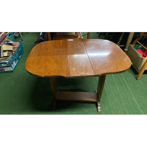 363 - A small mahogany drop leaf table.