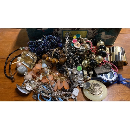 369 - A large assortment of costume jewellery.