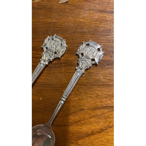 393 - Three Sterling Silver 'Riffle Club' spoons, Sheffield 1914, 1916 and 1918.