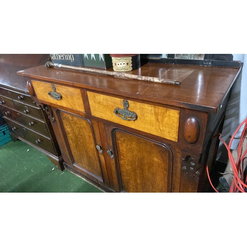 426 - An antique mahogany sideboard.