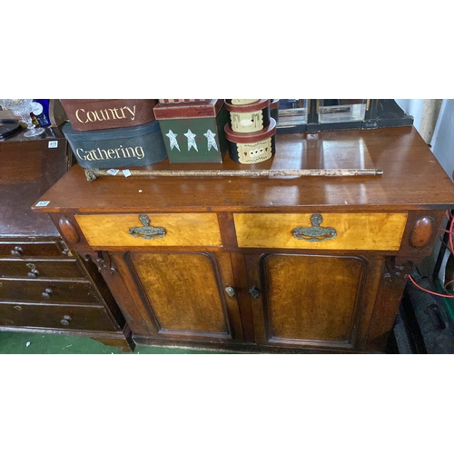 426 - An antique mahogany sideboard.