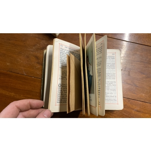 376 - A vintage Bible with mother of pearl cover.