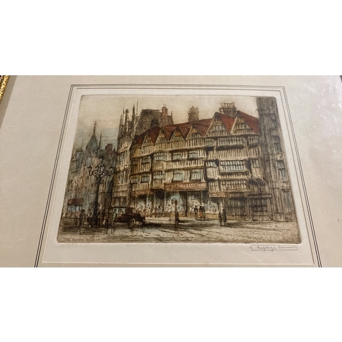 162 - An original limited edition framed etching by J Alphege Brewer - etched and printed in Colour by the... 