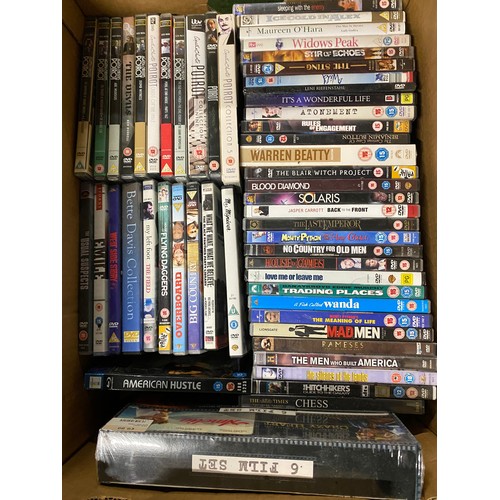 310 - Two boxes of assorted DVD's.