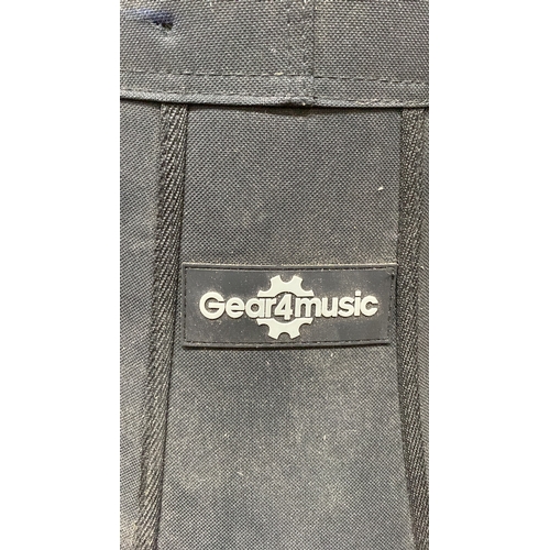 359 - A Gear4music double bass case/trolley.