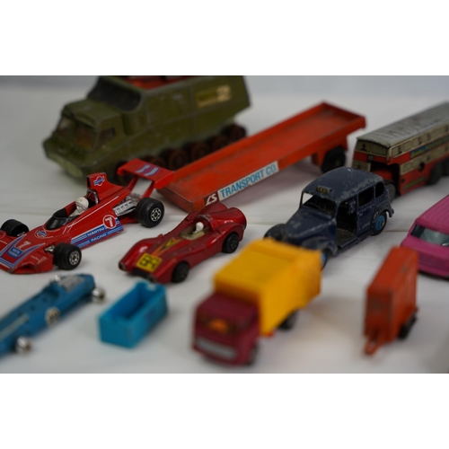 12 - A vintage Dinky Toys 'Shado 2' military truck, a vintage Brimtoy 'Pocketoy Series' bus and lots more... 