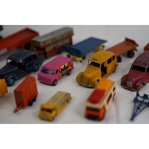 12 - A vintage Dinky Toys 'Shado 2' military truck, a vintage Brimtoy 'Pocketoy Series' bus and lots more... 