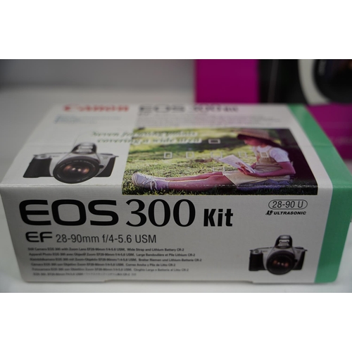 20 - A boxed Canon EOS 300 camera kit.