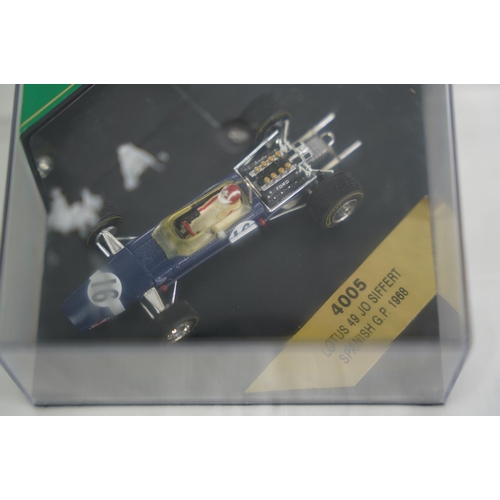 8 - A boxed Quartzo Heritage Formula 1 Model No 4005 Lotus 49 Jo Siffert Spanish GP 1968.