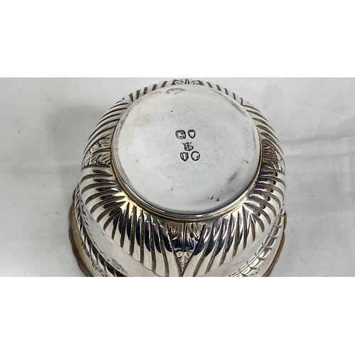 196 - A Victorian Sterling silver bowl, London 1884, silversmiths Thomas Bradbury and John Henderson.