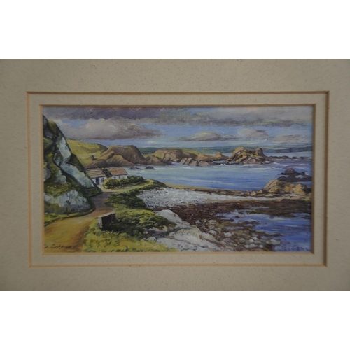 214 - Six framed local scene prints 'Portrush', 'Cushendun' and more by M Wilson.