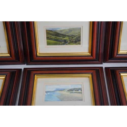 217 - Six framed local scene prints 'Whiterocks', 'Ballygally' and more by M Wilson.