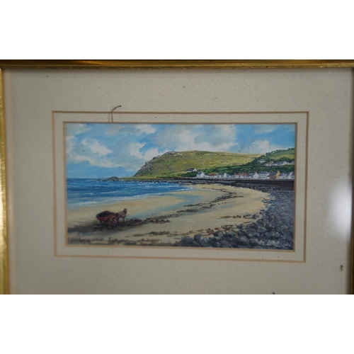 217 - Six framed local scene prints 'Whiterocks', 'Ballygally' and more by M Wilson.