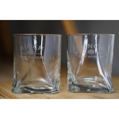 248 - Two 'Hinch' Irish whiskey glasses.