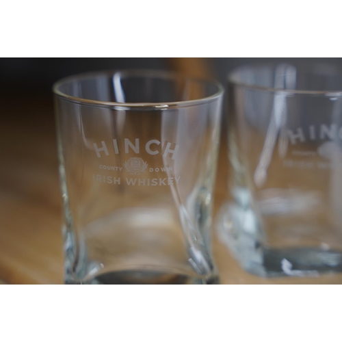 248 - Two 'Hinch' Irish whiskey glasses.