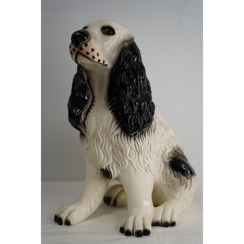 275 - A large vintage ceramic Spaniel dog.