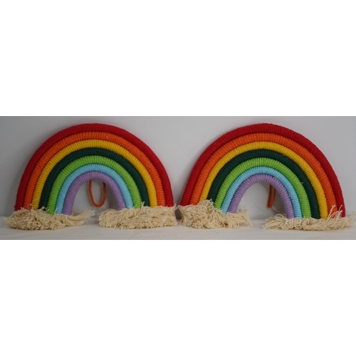 280 - Two 'Rainbow' wall hangings.