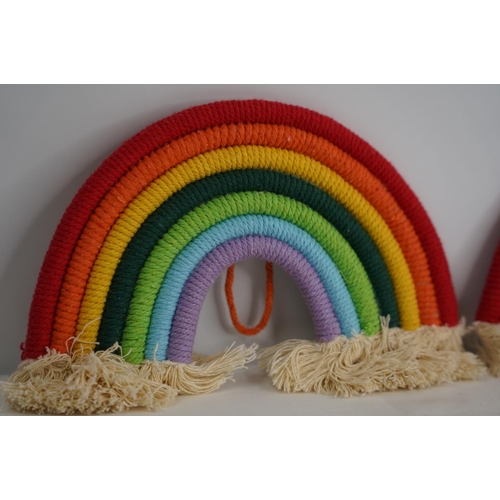 280 - Two 'Rainbow' wall hangings.