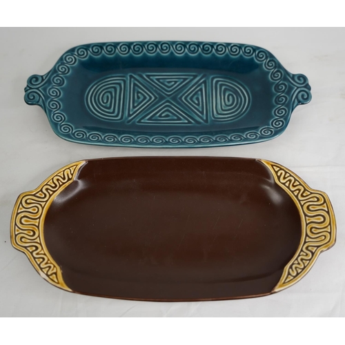 312 - A vintage Sylvac 'Totem' sandwich tray and another.