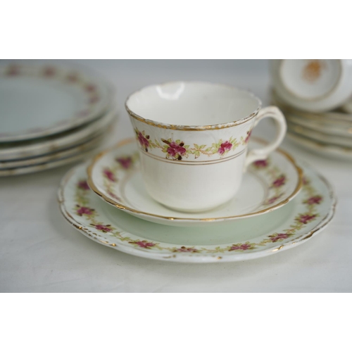 325 - A part Queens bone china teaset.