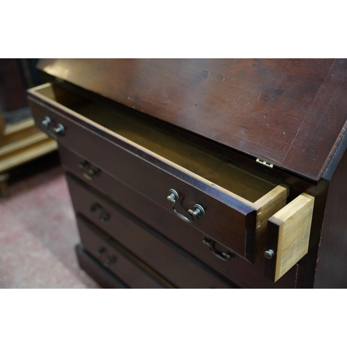 353 - A mahogany writing bureau.