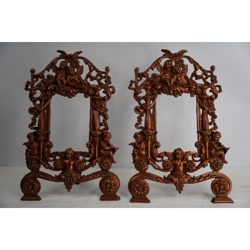 361 - A stunning pair of ironwork picture frames.