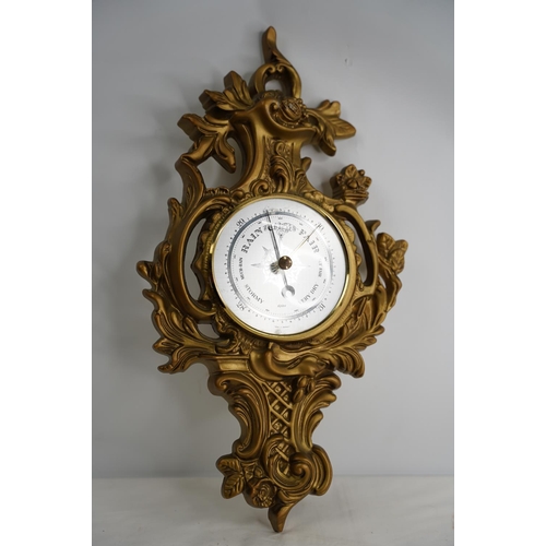 362 - A framed Diplex German barometer.