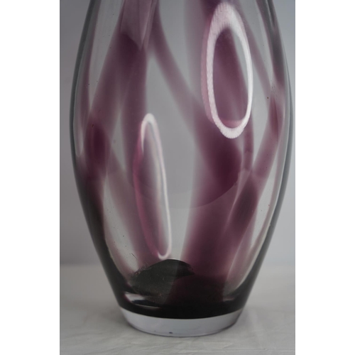 366 - A very large plum coloured vase.