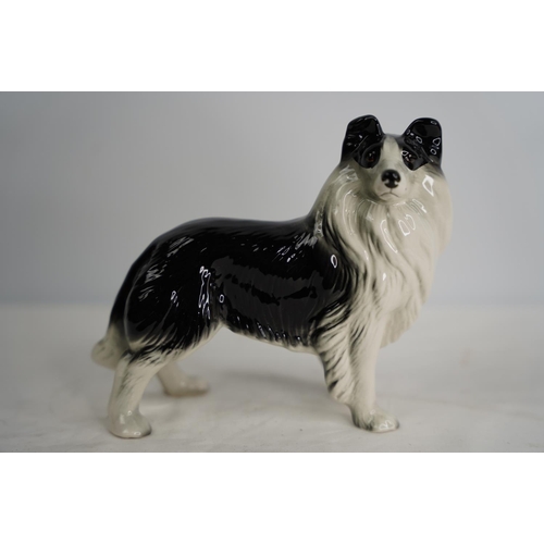 384 - A vintage Melba Ware collie dog ornament.