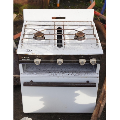 457 - A vintage Flavel Vanessa two ring gas cooker.