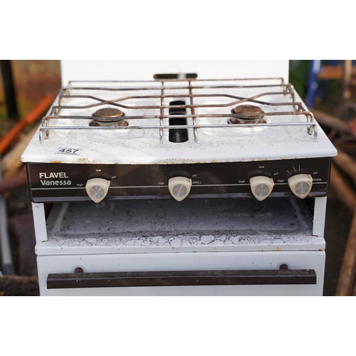 457 - A vintage Flavel Vanessa two ring gas cooker.